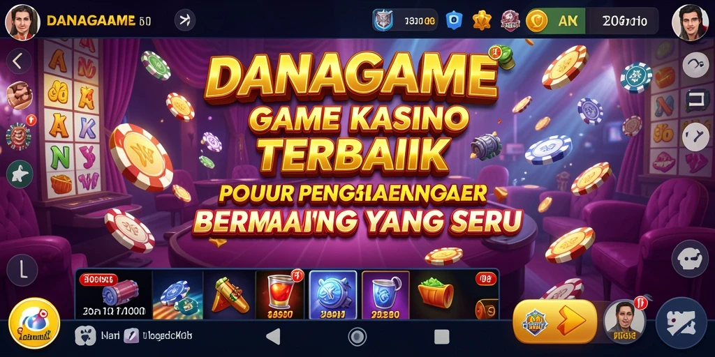 Tampilan menarik dari permainan kasino di DANAGAME.