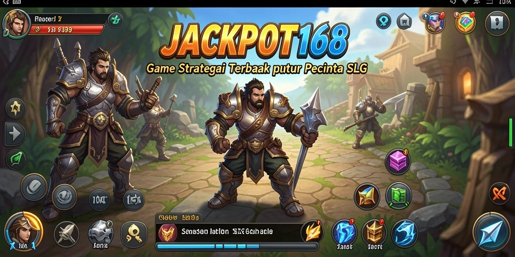 Tampilan gameplay menarik dari JACKPOT168 dengan strategi SLG.
