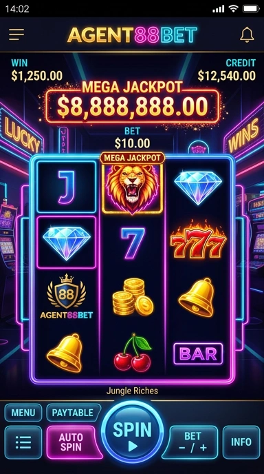 Tampilan aplikasi agent88bet yang menarik dan user-friendly.